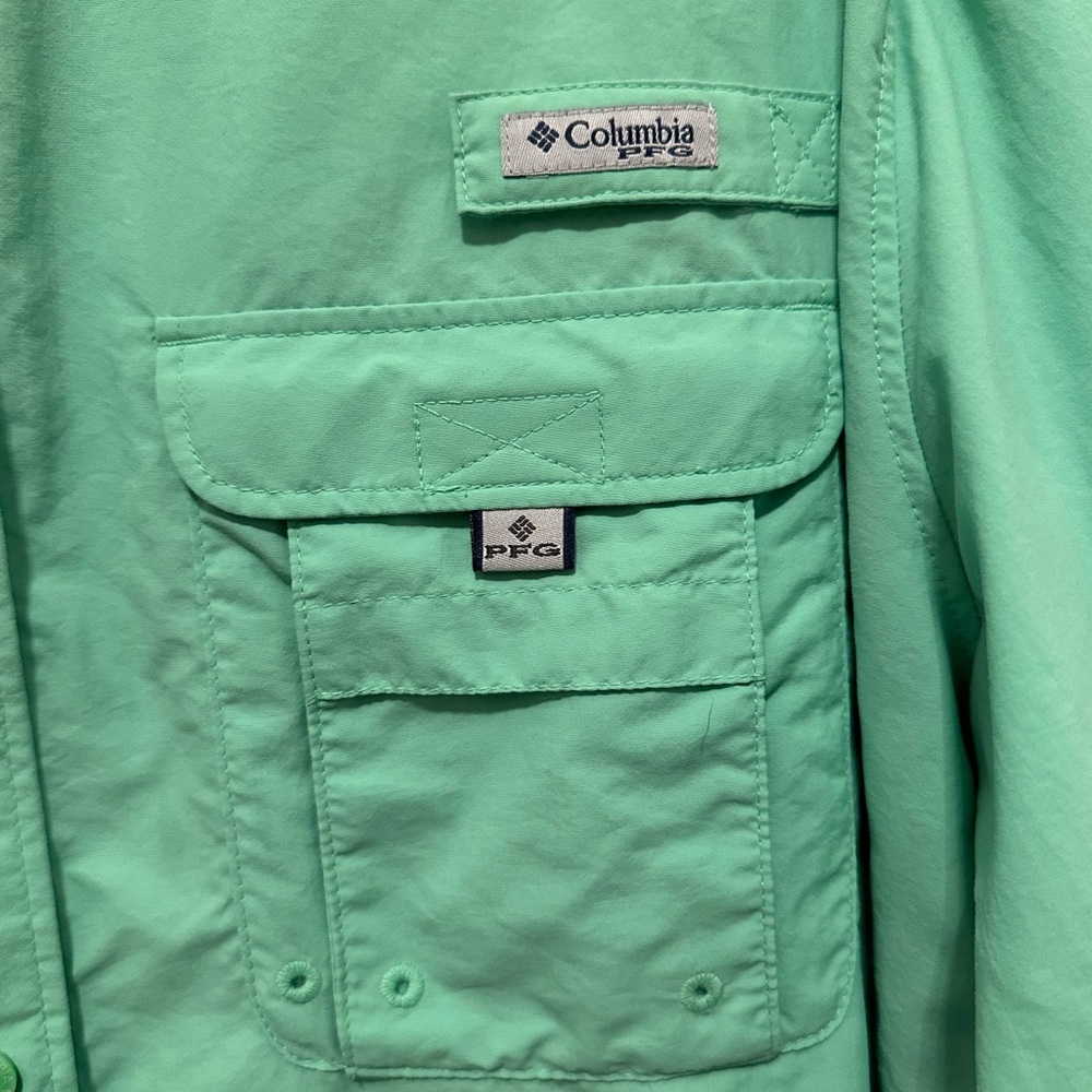 Columbia Bahama women’s green long sleeve fishing shirt - Picture 5 of 9